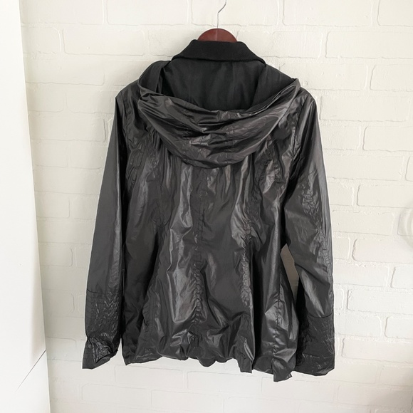 Sarah Pacini Rare Hooded Rain Coat Perfecto Fluid Liquid Motorcycle Matrix 10 - Picture 5 of 14